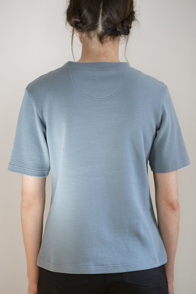 Dámske tričko mintovo-modré biobavlna