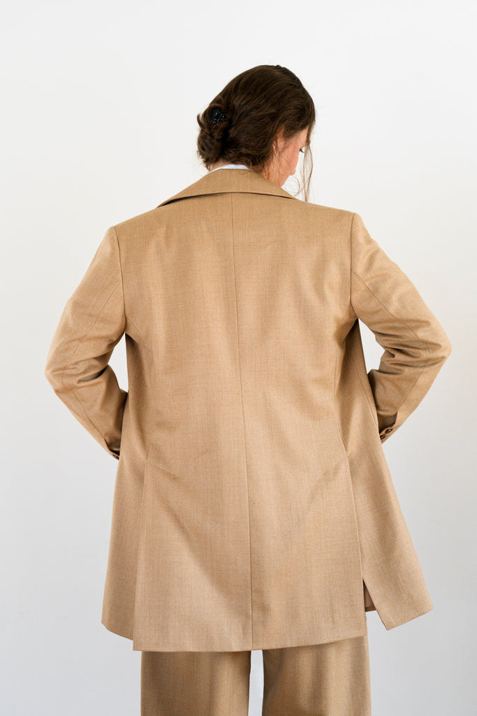 Dila dámske vlnené sako hnedé móda