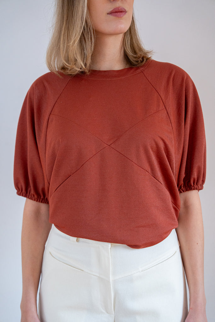 Cila Trace top tehlový na každodenné nosenie